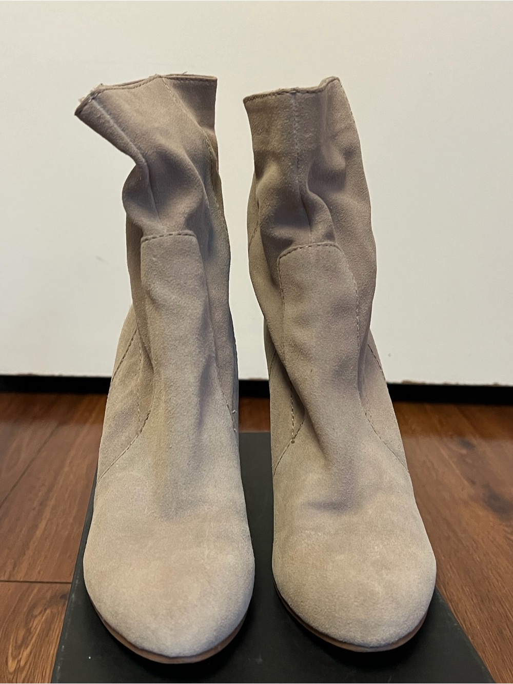 Nine West Women's Beige Suede Ankle Boots